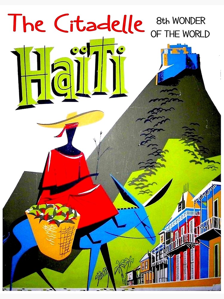 TYmall 1500 Piece Haiti Travel Poster Puzzle - 22.4x34.2 Inch Wooden Puzzle For Adults
