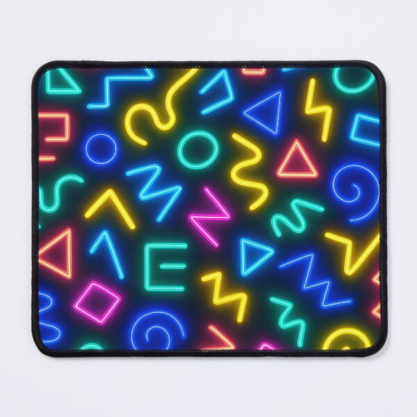 Item preview, Glowing Neon Abstract Streetwear Pattern designed and sold by BloomOfDesign.