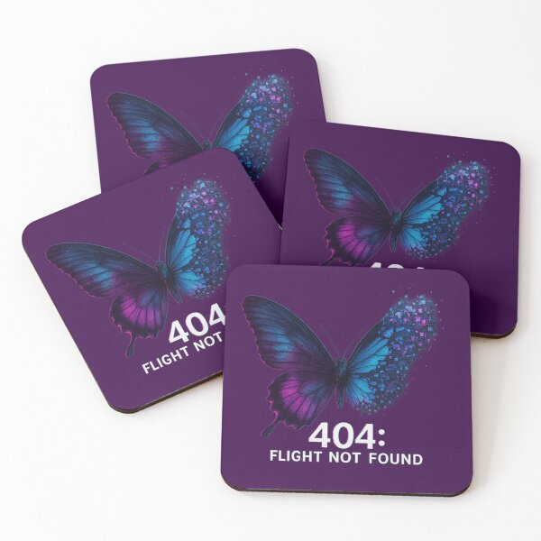 Item preview, Butterfly 404 – Flight Not Found Glitchcore designed and sold by Feral Confetti.