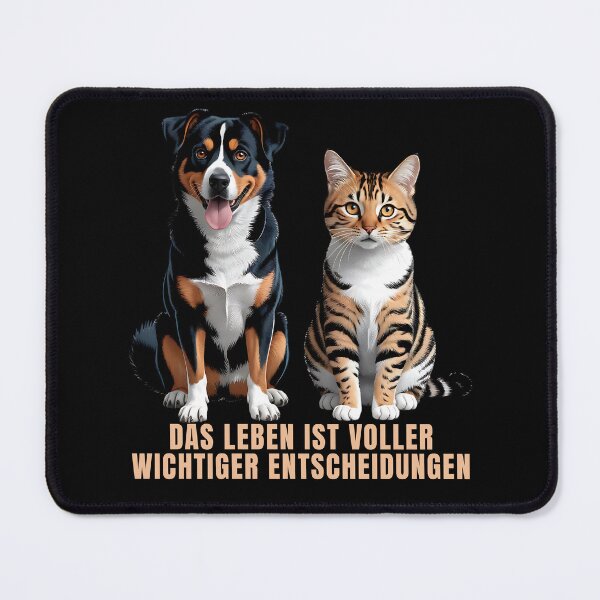 Item preview, Life is full of important decisions, cute cats and dogs. designed and sold by ReneMM.