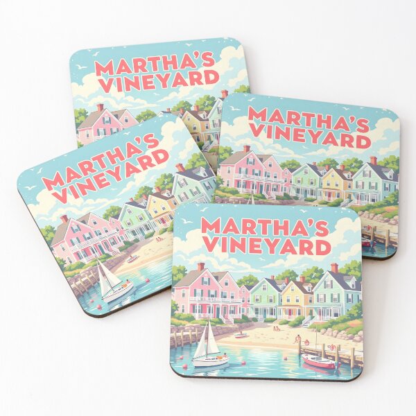 Item preview, Martha’s Vineyard: Vintage-Style Painterly Travel Poster designed and sold by LSVart.