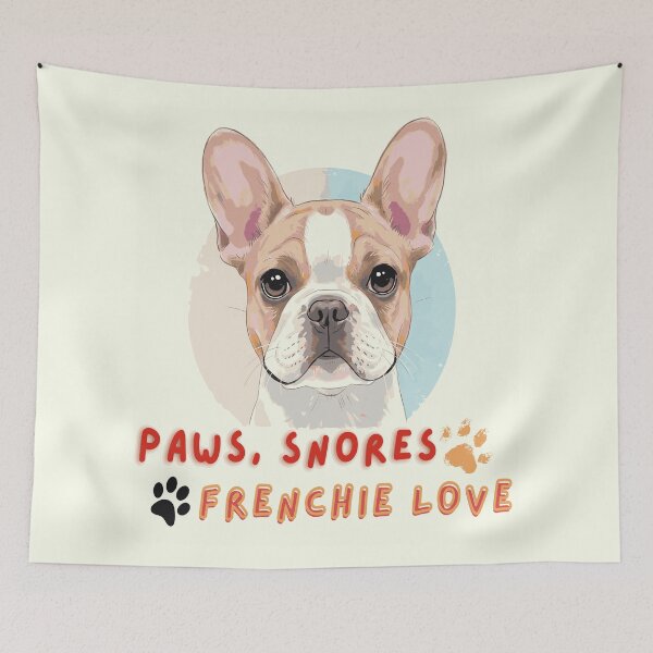 Item preview, Paws, Snores & Frenchie Love designed and sold by All-Shopping.
