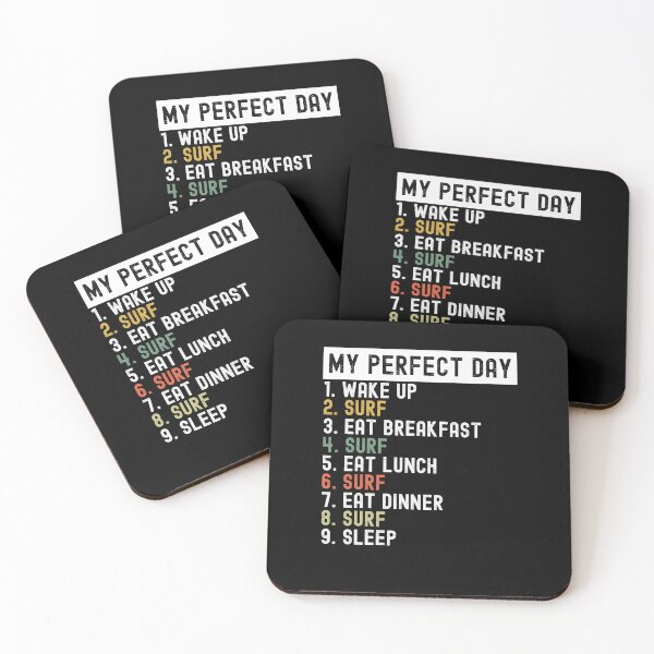 Item preview, My perfect day funny surfing surfer humor surf lover joke designed and sold by snowry.