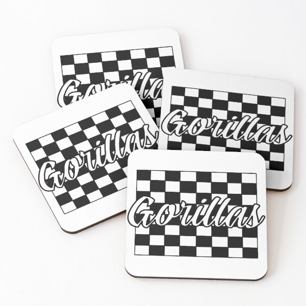 Item preview, Checker print Gorillas designed and sold by mariahblythedesigns.