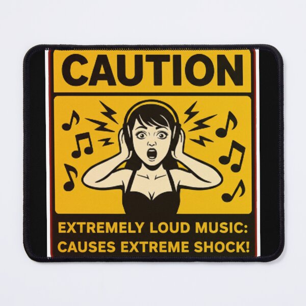 Item preview, LOUD MUSIC SHOCK SIGN designed and sold by Gnfree.