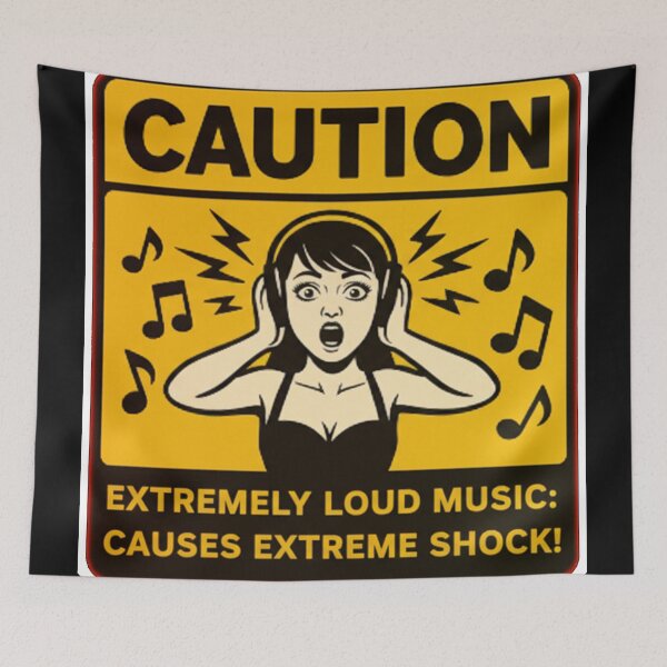 Item preview, LOUD MUSIC SHOCK SIGN designed and sold by Gnfree.