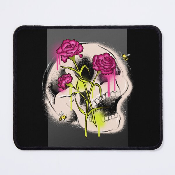 Item preview, Skull with Flowers - Beauty and Death designed and sold by salvaverde.