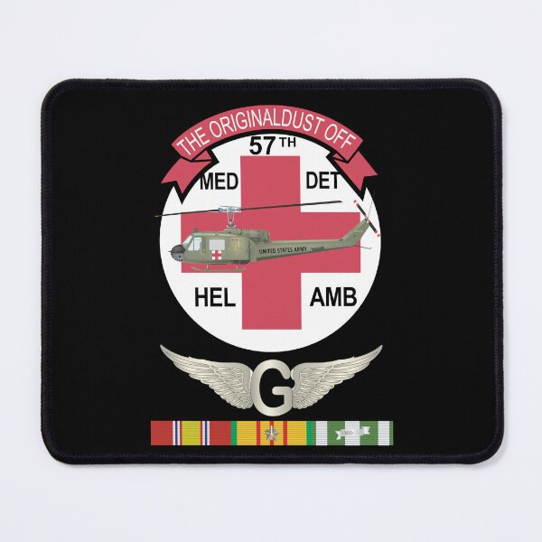 Item preview, Army - 57th Medical Co - Original Dustoff - Vietnam w DoorGunner Wings w VN SVC X 300 designed and sold by Military Insignia Products.