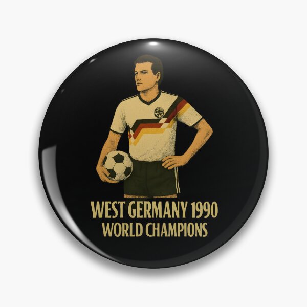 Aperçu de l'œuvre Allemagne de l'Ouest 1990 – Maillot rétro Coupe du monde (couleur) créée et vendue par WhisperFrame.