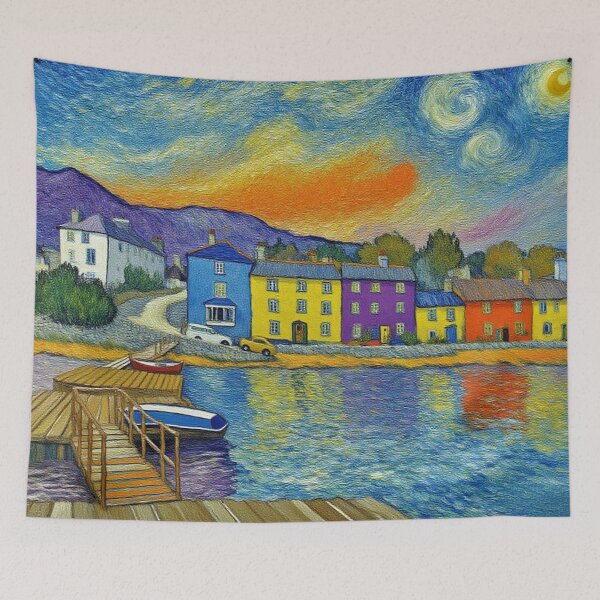 Item preview, Dittisham Ferryboat(Watercolour + AI) designed and sold by artsmeow.