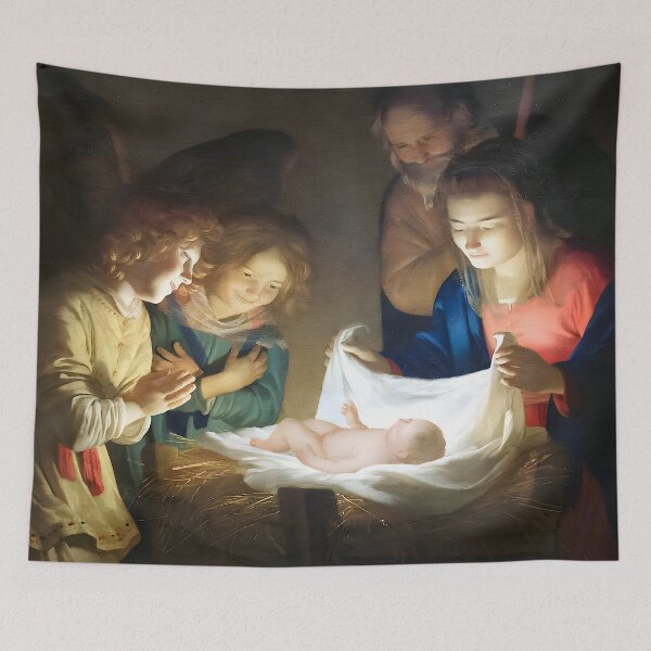 Item preview, Gerrit van Honthorst - Adoration of the Baby designed and sold by Jon-Baran.