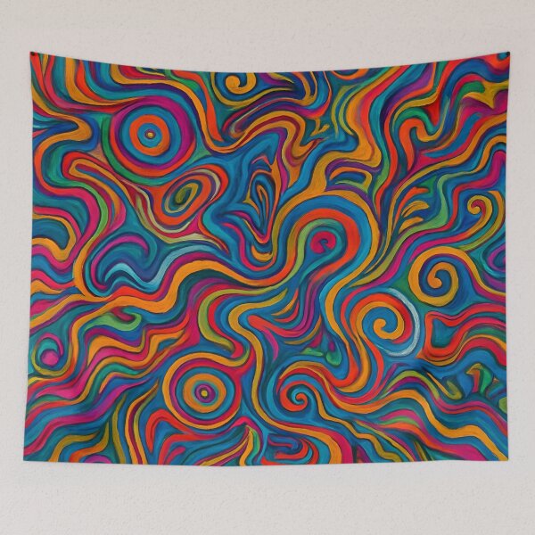 Item preview, Psychedelic Swirl Explosion – Hypnotic Abstract Art designed and sold by BloomOfDesign.