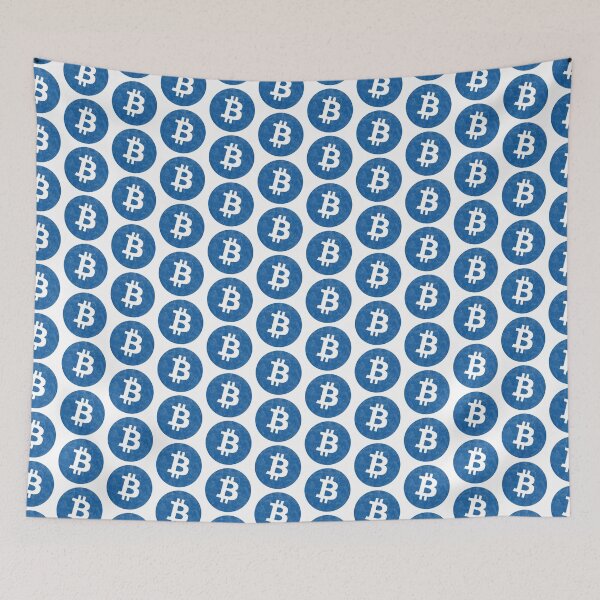 Item preview, Bitcoin Vintage Logo Blue designed and sold by CyberRex.