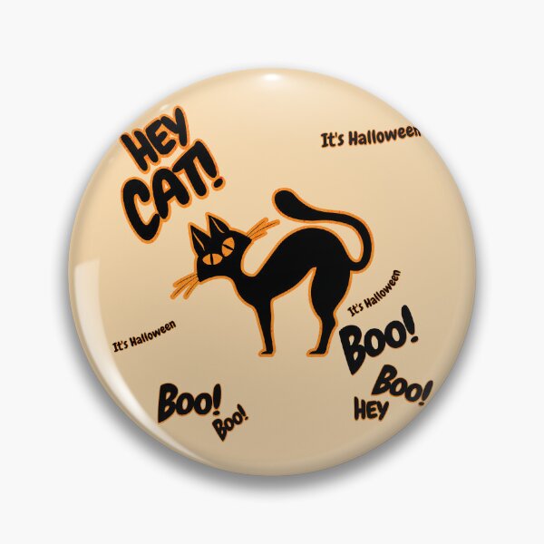 Artikelvorschau, Lustige Katze „Hey Cat 'Boo“, Hallween 2025 entworfen und verkauft von Yucku1.