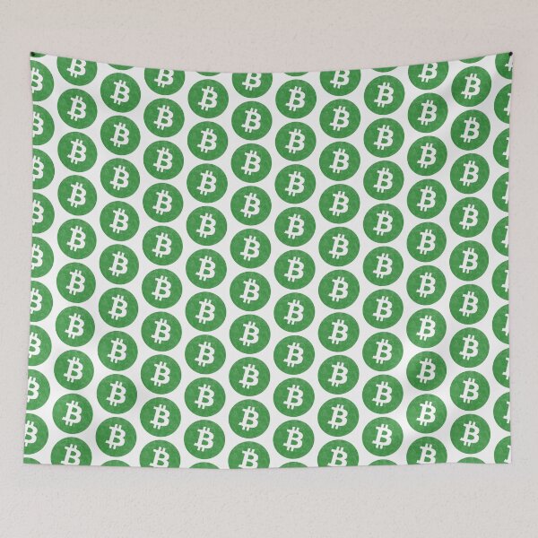 Item preview, Bitcoin Vintage Logo Green designed and sold by CyberRex.