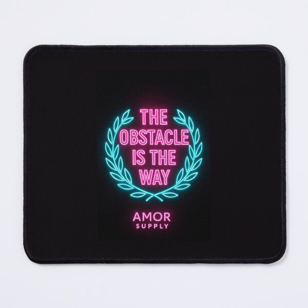 Item preview, The Obstacle Is The Way – Neon Stoic Motivation with Laurel | Amor Supply designed and sold by Amor Supply.