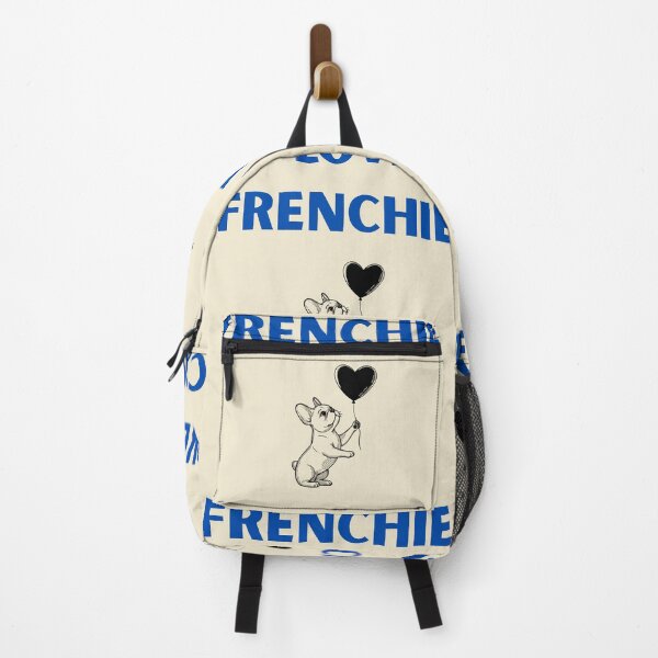 Item preview, I Love Frenchie – Blue French Bulldog with Heart Balloon designed and sold by ideashoppl.