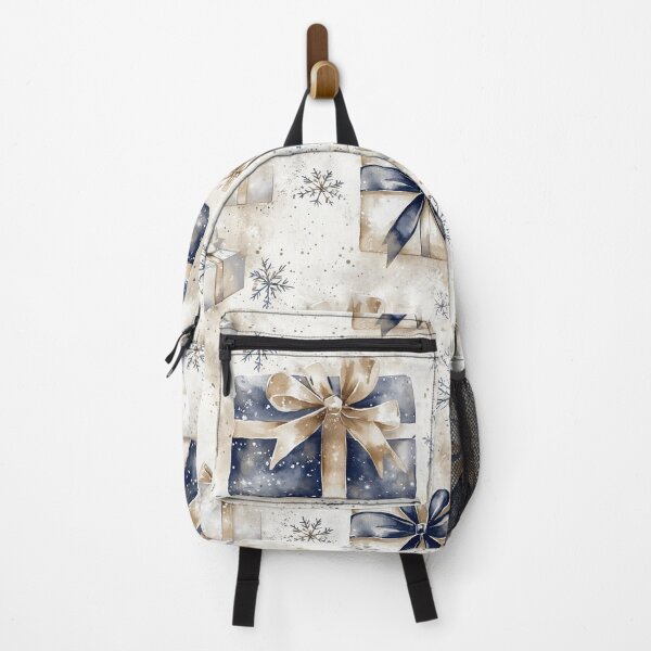 Artikelvorschau, Blau Beige Geschenke Winter Weihnachten All Over entworfen und verkauft von Feeling Artsy.