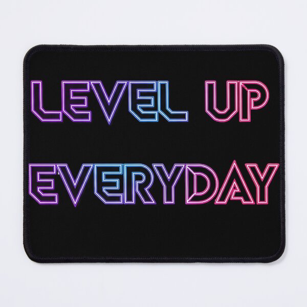 Item preview, Level Up Everyday – Futuristic Motivation Tee designed and sold by MofazStyle.