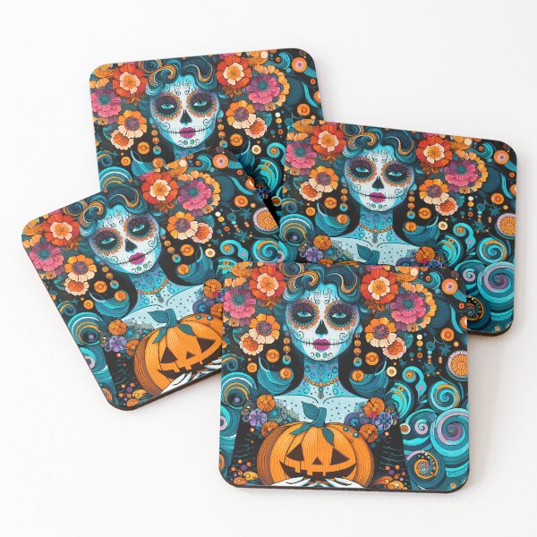 Item preview, Catrina Illustration - Vibrant Day of the Dead Art designed and sold by  Ojo de Lilith.