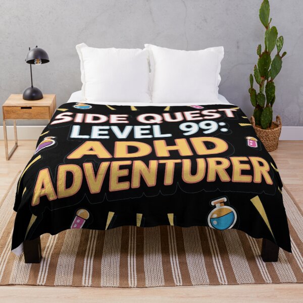 Item preview, Side Quest level 99: ADHD adventurer, funny side quest ADHD gaming  designed and sold by NoetherSym.