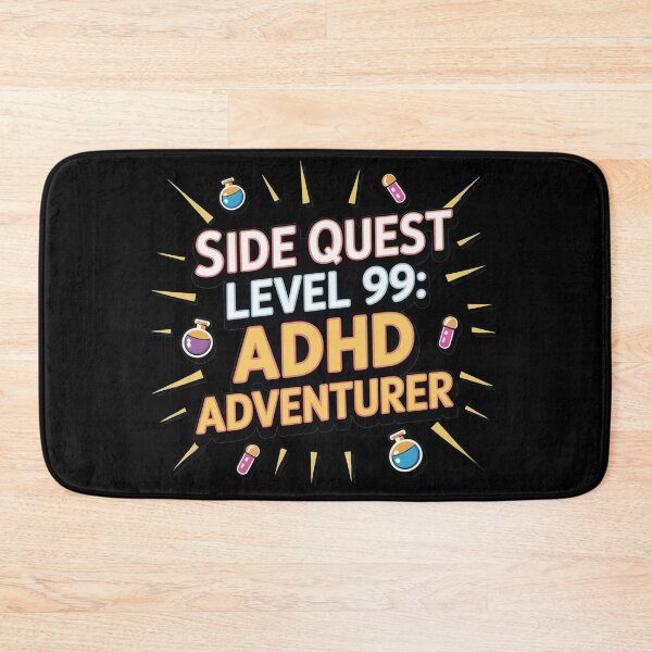 Item preview, Side Quest level 99: ADHD adventurer, funny side quest ADHD gaming  designed and sold by NoetherSym.