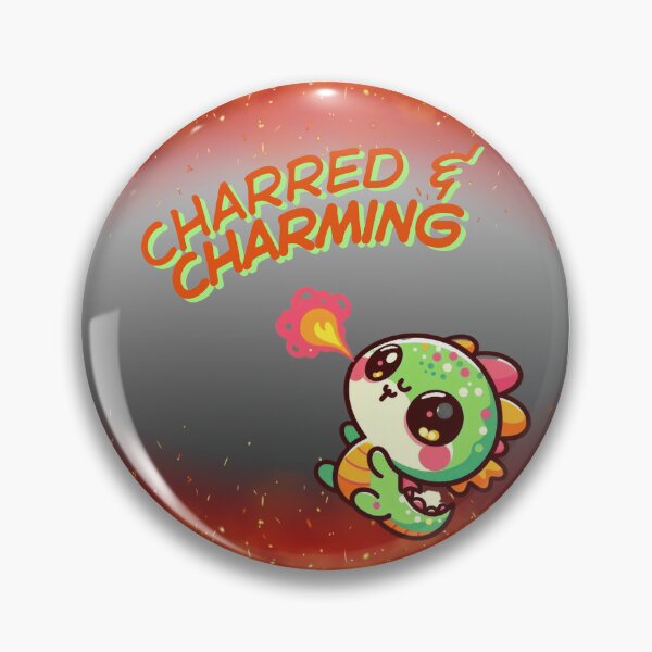 Item preview, Charred & Charming: Cute Fire-Breathing Dragon designed and sold by STSD25.