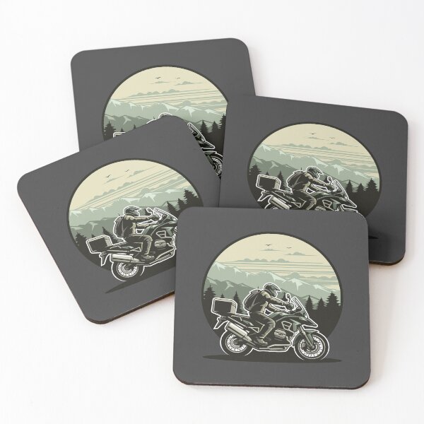 Item preview, Adventure Motorcycle Rider – Touring the Mountains Illustration designed and sold by Motosernik.