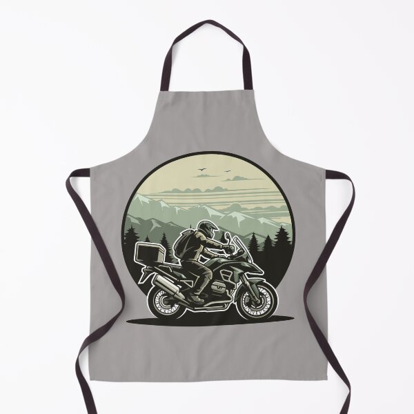 Item preview, Adventure Motorcycle Rider – Touring the Mountains Illustration designed and sold by Motosernik.