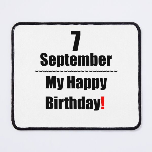 Item preview, 7 September Birthday designed and sold by ariksworld.