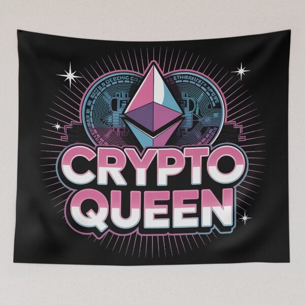 Item preview, Crypto queen, girl bitcoin crypto  designed and sold by NoetherSym.