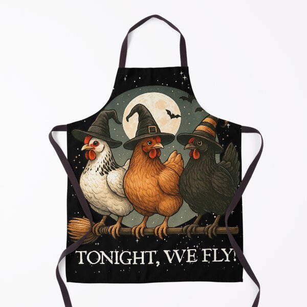 Item preview, Tonight We Fly Funny Chicken Spooky Season Farm Halloween designed and sold by MegiWu.