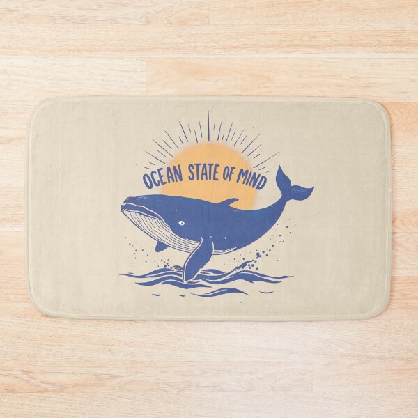 Item preview, Ocean State of Mind – Whale Retro Sun Marine Life Design designed and sold by twilightprints.