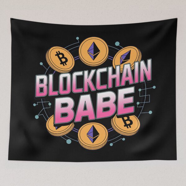 Item preview, Blockchain babe, girl bitcoin crypto designed and sold by NoetherSym.