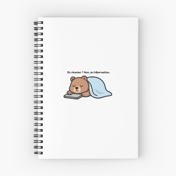 Item preview, In a meeting? No, hibernating – Funny tired bear sticker designed and sold by Meow-WoofDesign.