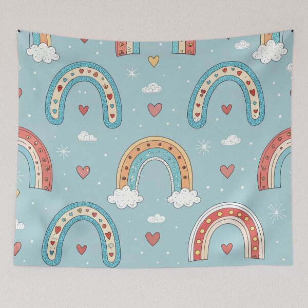 Item preview, Rainbow horseshoes with tiny heart charms . designed and sold by Lucky 777.