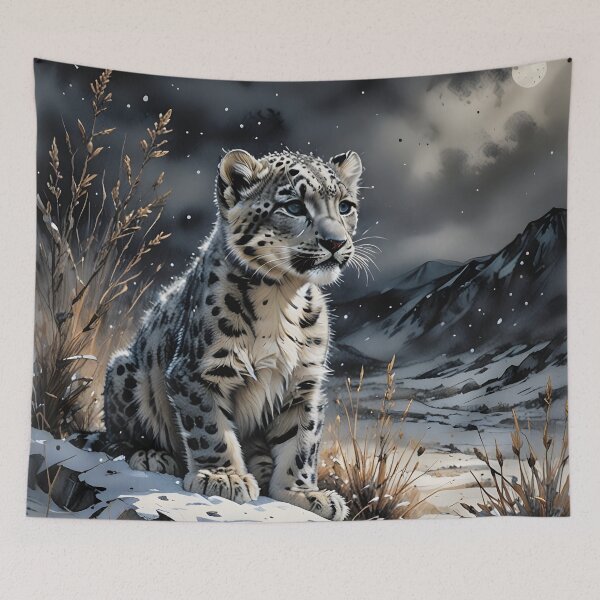 Item preview, Snow Leopard Cub designed and sold by Patricia Johnston.