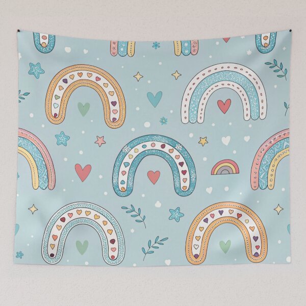 Item preview, Rainbow horseshoes with tiny heart charms . designed and sold by Lucky 777.