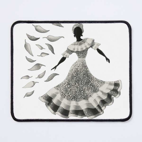 Item preview, Mexican dancer silhouette in folkloric dress designed and sold by olenapetol.