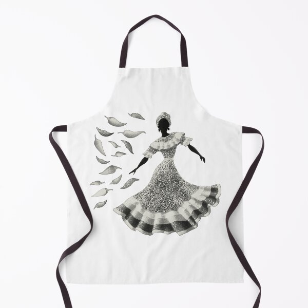 Item preview, Mexican dancer silhouette in folkloric dress designed and sold by olenapetol.