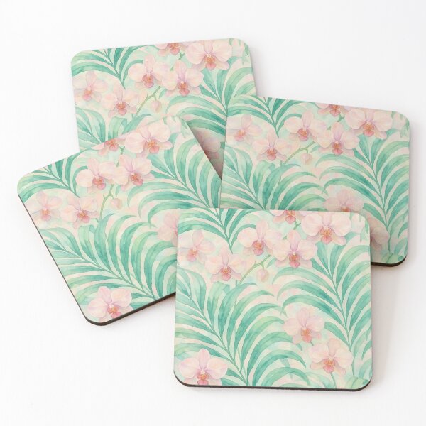 Item preview, aloha print with orchids and palm leaves designed and sold by Kristylynn757.
