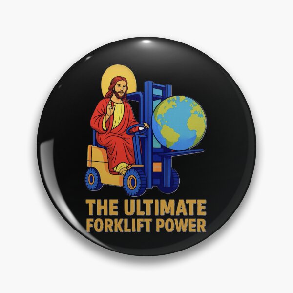 Item preview, The Ultimate Forklift Power – Inspirational Jesus Design designed and sold by RetroNibylander.