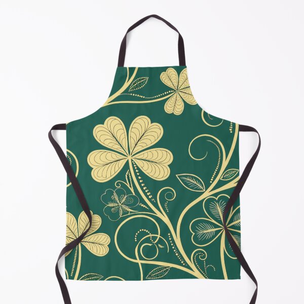 Item preview, Sparking clovers leaves with golden vines . designed and sold by Lucky 777.