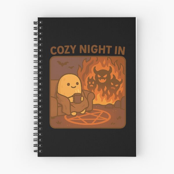 Item preview, Cozy Night In – Halloween Potato Cartoon Design designed and sold by Tater Tales.