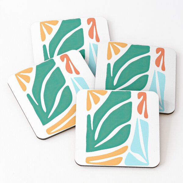 Item preview, Abstract Green, Yellow, and Orange Botanical Design designed and sold by ArtfulWeave.