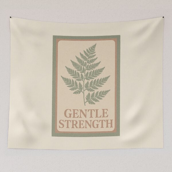 Item preview, Gentle Strength – Vintage Fern Botanical Design designed and sold by HoopeStylee.