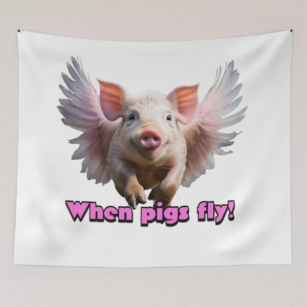Item preview, When pigs fly! designed and sold by BIGPIX91011.