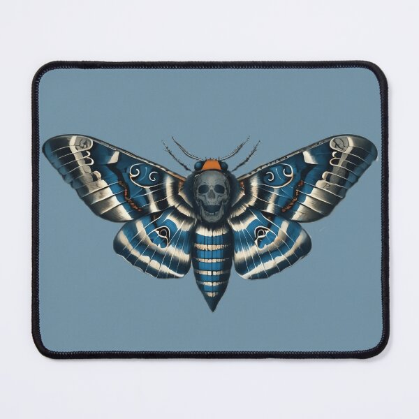 Item preview, DEATH'S HEAD MOTH - BLUE THEME designed and sold by Pickle Wicked Designs.