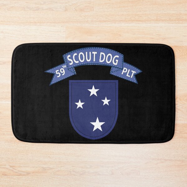 Item preview, Army - 59th Infantry Scout Dog Platoon - Blue Tab  w 23rd Infantry Div SSI X 300 designed and sold by Military Insignia Products.