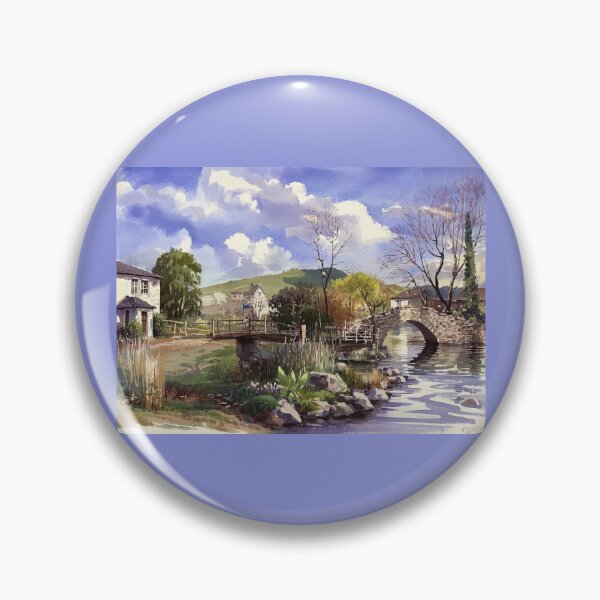 Item preview, Bow Bridge Watermans Arms(Watercolour + AI) designed and sold by artsmeow.
